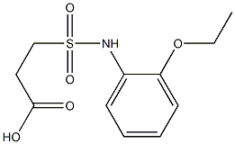 3-[(2-ethoxyphenyl)sulfamoyl]propanoic acid Struktur