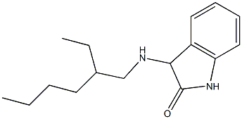 3-[(2-ethylhexyl)amino]-2,3-dihydro-1H-indol-2-one Struktur