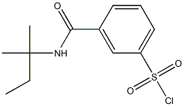 3-[(2-methylbutan-2-yl)carbamoyl]benzene-1-sulfonyl chloride Struktur