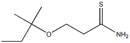 3-[(2-methylbutan-2-yl)oxy]propanethioamide Struktur