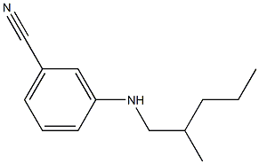 3-[(2-methylpentyl)amino]benzonitrile Struktur