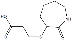 3-[(2-oxoazepan-3-yl)sulfanyl]propanoic acid Struktur