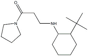 3-[(2-tert-butylcyclohexyl)amino]-1-(pyrrolidin-1-yl)propan-1-one Struktur