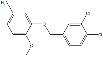 3-[(3,4-dichlorophenyl)methoxy]-4-methoxyaniline Struktur