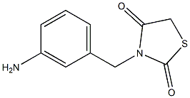 3-[(3-aminophenyl)methyl]-1,3-thiazolidine-2,4-dione Struktur