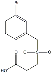 3-[(3-bromobenzyl)sulfonyl]propanoic acid Struktur