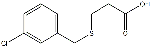 3-[(3-chlorobenzyl)thio]propanoic acid Struktur