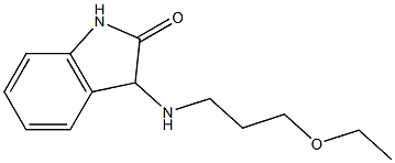 3-[(3-ethoxypropyl)amino]-2,3-dihydro-1H-indol-2-one Struktur