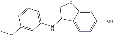 3-[(3-ethylphenyl)amino]-2,3-dihydro-1-benzofuran-6-ol Struktur