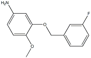 3-[(3-fluorobenzyl)oxy]-4-methoxyaniline Struktur