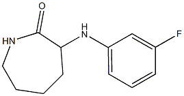 3-[(3-fluorophenyl)amino]azepan-2-one Struktur