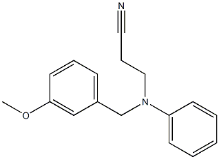 3-[(3-methoxybenzyl)(phenyl)amino]propanenitrile Struktur