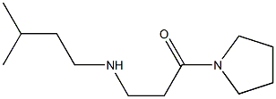 3-[(3-methylbutyl)amino]-1-(pyrrolidin-1-yl)propan-1-one Struktur