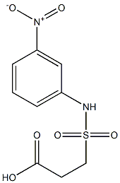 3-[(3-nitrophenyl)sulfamoyl]propanoic acid Struktur