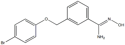 3-[(4-bromophenoxy)methyl]-N'-hydroxybenzenecarboximidamide Struktur