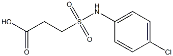 3-[(4-chlorophenyl)sulfamoyl]propanoic acid Struktur