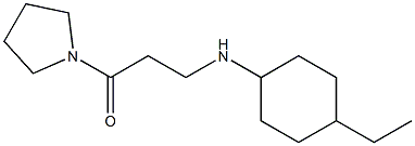 3-[(4-ethylcyclohexyl)amino]-1-(pyrrolidin-1-yl)propan-1-one Struktur