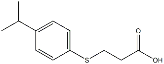 3-[(4-isopropylphenyl)thio]propanoic acid Struktur