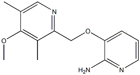 3-[(4-methoxy-3,5-dimethylpyridin-2-yl)methoxy]pyridin-2-amine Struktur