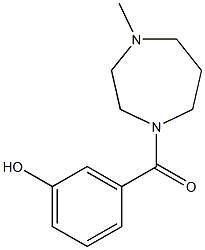 3-[(4-methyl-1,4-diazepan-1-yl)carbonyl]phenol Struktur