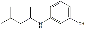 3-[(4-methylpentan-2-yl)amino]phenol Struktur