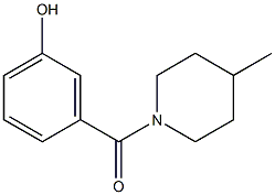 3-[(4-methylpiperidin-1-yl)carbonyl]phenol Struktur