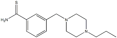 3-[(4-propylpiperazin-1-yl)methyl]benzenecarbothioamide Struktur