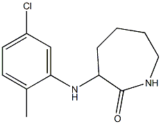 3-[(5-chloro-2-methylphenyl)amino]azepan-2-one Struktur