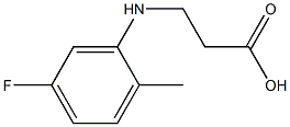 3-[(5-fluoro-2-methylphenyl)amino]propanoic acid Struktur