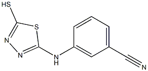 3-[(5-sulfanyl-1,3,4-thiadiazol-2-yl)amino]benzonitrile Struktur