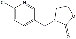 3-[(6-chloropyridin-3-yl)methyl]-1,3-oxazolidin-2-one Struktur