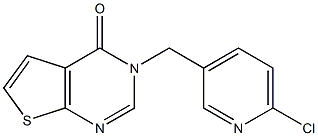 3-[(6-chloropyridin-3-yl)methyl]-3H,4H-thieno[2,3-d]pyrimidin-4-one Struktur