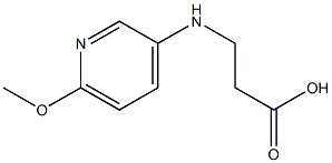 3-[(6-methoxypyridin-3-yl)amino]propanoic acid Struktur