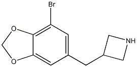 3-[(7-bromo-1,3-benzodioxol-5-yl)methyl]azetidine Struktur