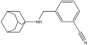 3-[(adamantan-1-ylamino)methyl]benzonitrile Struktur