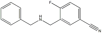 3-[(benzylamino)methyl]-4-fluorobenzonitrile Struktur