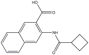 3-[(cyclobutylcarbonyl)amino]-2-naphthoic acid Struktur