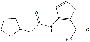 3-[(cyclopentylacetyl)amino]thiophene-2-carboxylic acid Struktur