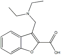 3-[(diethylamino)methyl]-1-benzofuran-2-carboxylic acid Struktur