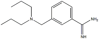 3-[(dipropylamino)methyl]benzenecarboximidamide Struktur