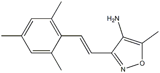 3-[(E)-2-mesitylvinyl]-5-methylisoxazol-4-amine Struktur