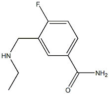 3-[(ethylamino)methyl]-4-fluorobenzamide Struktur