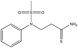 3-[(methylsulfonyl)(phenyl)amino]propanethioamide Struktur