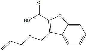 3-[(prop-2-en-1-yloxy)methyl]-1-benzofuran-2-carboxylic acid Struktur