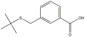 3-[(tert-butylsulfanyl)methyl]benzoic acid Struktur