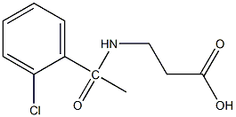 3-[1-(2-chlorophenyl)acetamido]propanoic acid Struktur