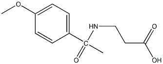 3-[1-(4-methoxyphenyl)acetamido]propanoic acid Struktur