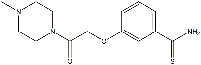 3-[2-(4-methylpiperazin-1-yl)-2-oxoethoxy]benzene-1-carbothioamide Struktur