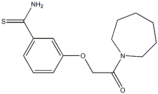 3-[2-(azepan-1-yl)-2-oxoethoxy]benzene-1-carbothioamide Struktur