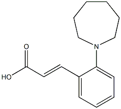 3-[2-(azepan-1-yl)phenyl]prop-2-enoic acid Struktur